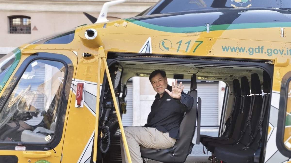 No viajé en helicóptero de la policía italiana: Fernández Noroña