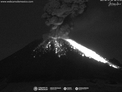 Popocatépetl registra quinta explosión en las últimas 48 horas