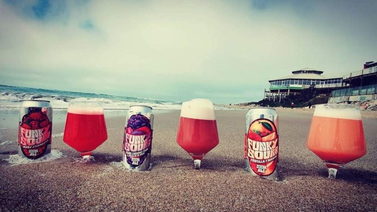 Cervezas con fruta natural. Fuente: (Instagram)