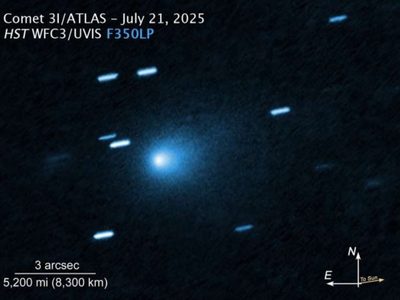 El cometa interestelar 3I/Atlas se acercará más que nunca a la Tierra el viernes
