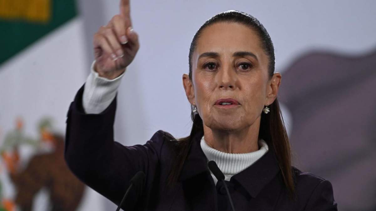 La presidenta Claudia Sheinbaum en la mañanera