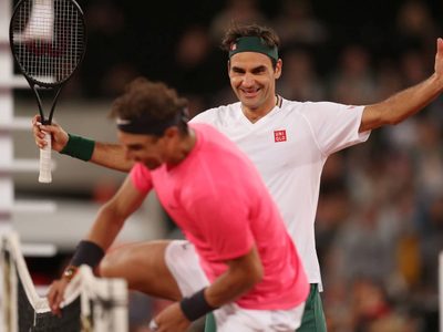 La increíble exhibición de Roger Federer y Rafael Nadal en África