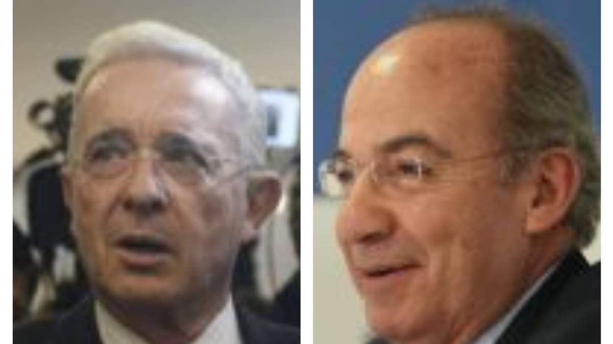 Álvaro Uribe y Felipe Calderón, expresidentes