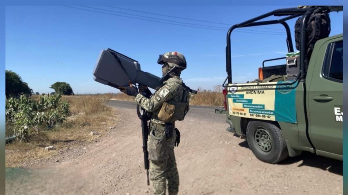 Elementos del Ejército ubicaron un par de vehículos aéreos no tripulados conocidos como drones