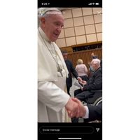 En segundos, el saludo de Samuel García y su esposa Mariana con el Papa Francisco