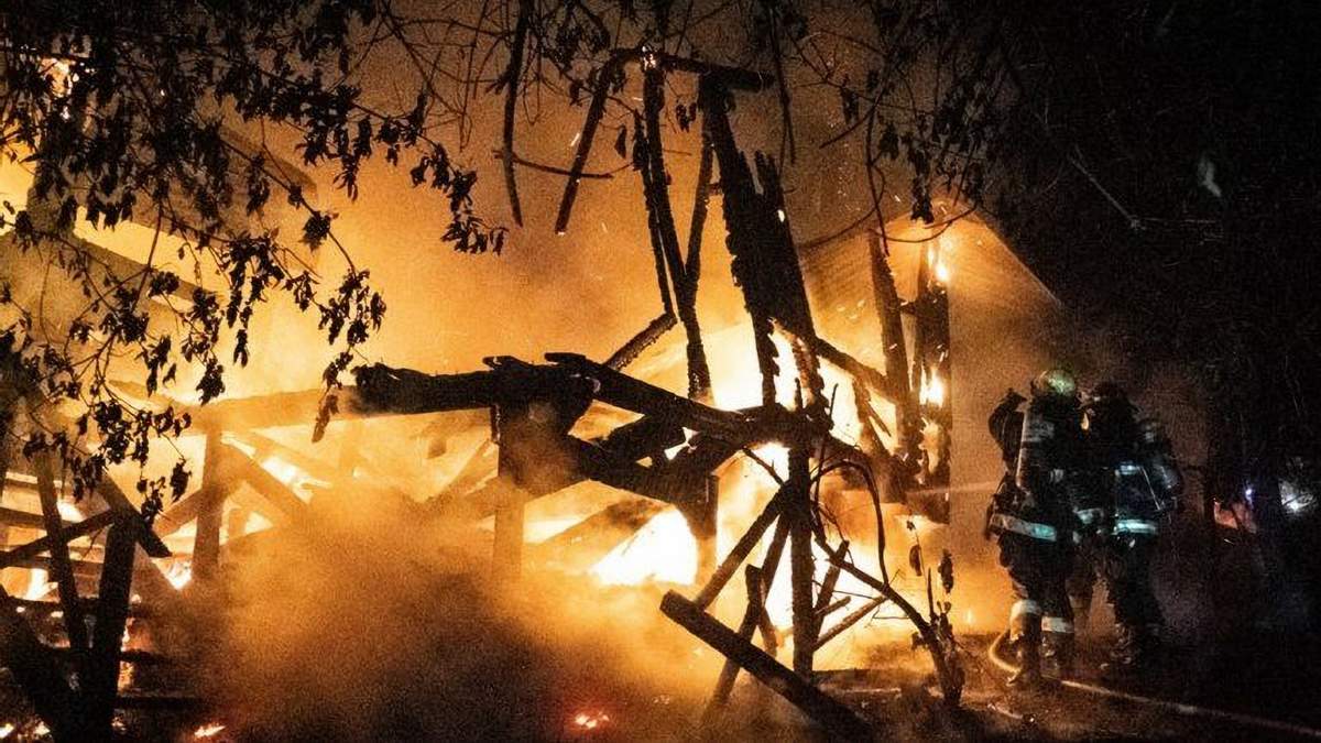 Incendio en San Martín de los Andes. Fuente: (Twitter)
