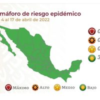 Así quedó el semáforo del 4 al 17 de abril: las 32 entidades estarán en verde durante Semana Santa