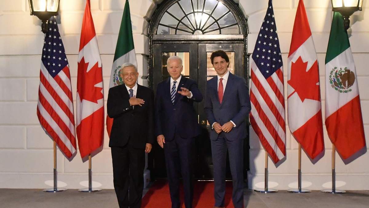 AMLO junto a Biden y Trudeau