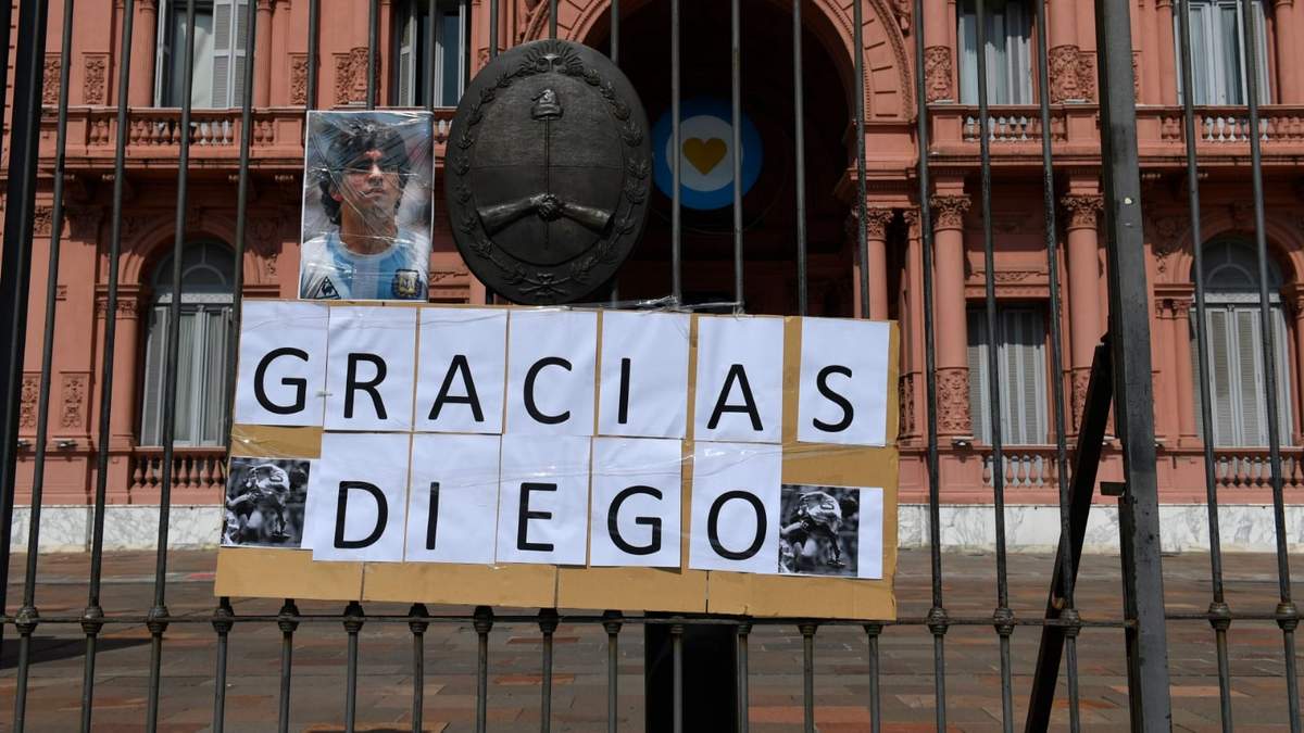 Velatorio de Diego Armando Maradona. Fuente: (Twitter)
