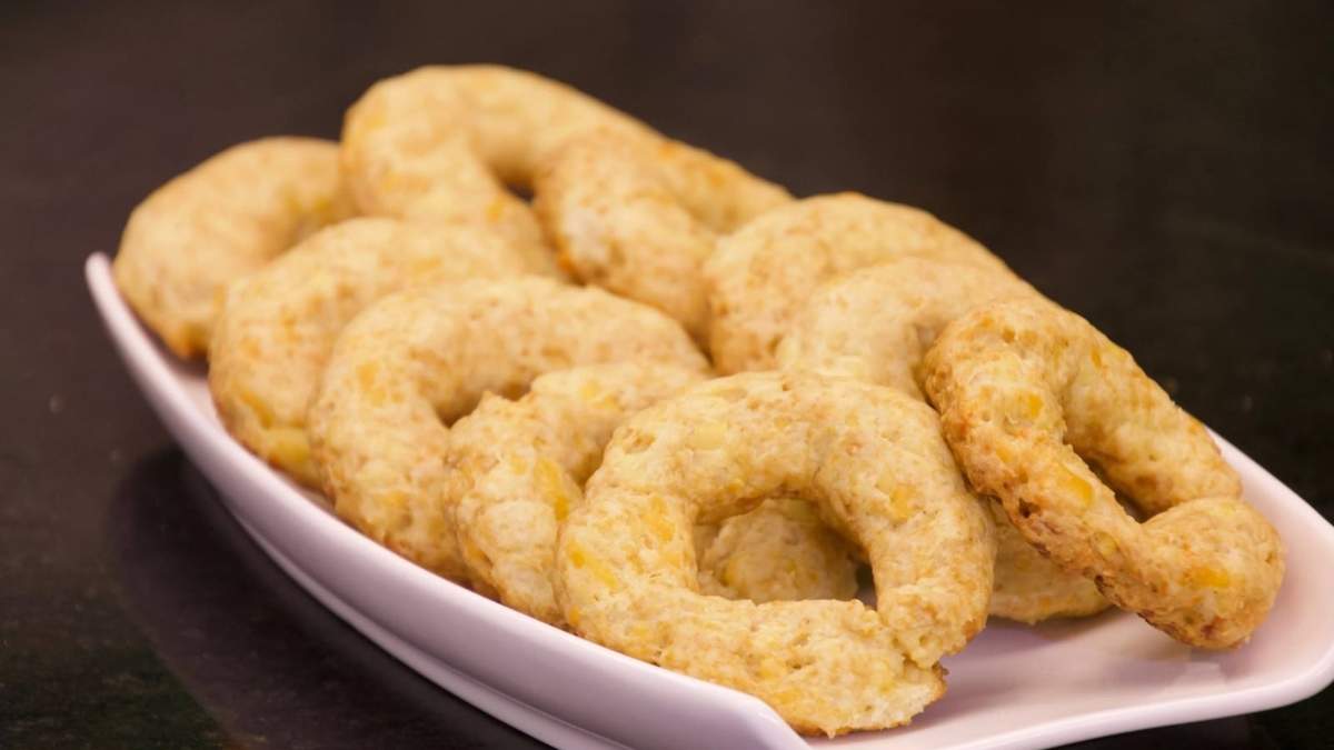 Rosquitas de queso y cebolla. Fuente: (X)