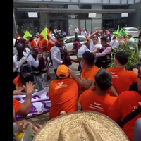 Batalla campal entre militantes de Morena y Movimiento Ciudadano en Tlaquepaque (Videos)
