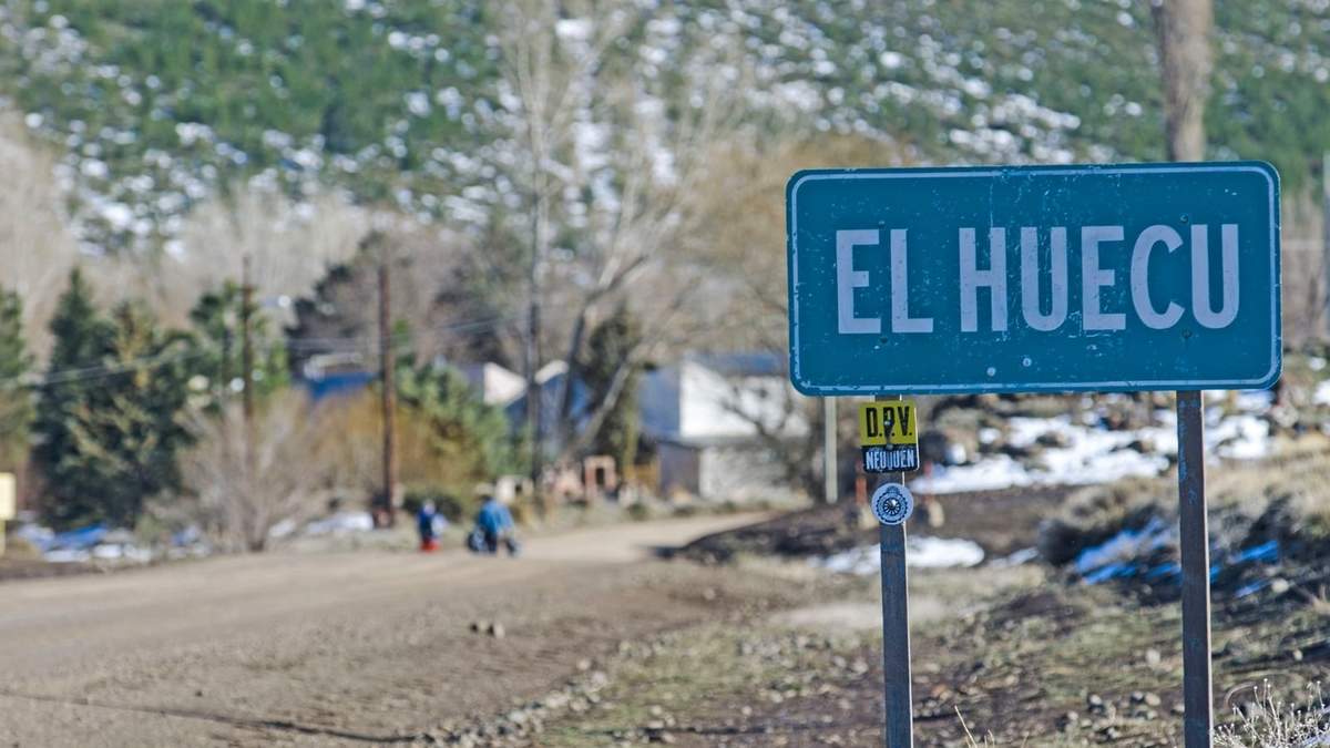 El Huecú, localidad de Neuquén. Fuente: (Twitter)