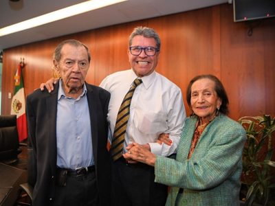 Ricardo Monreal presume encuentro con Porfirio Muñoz Ledo e Ifigenia Martínez