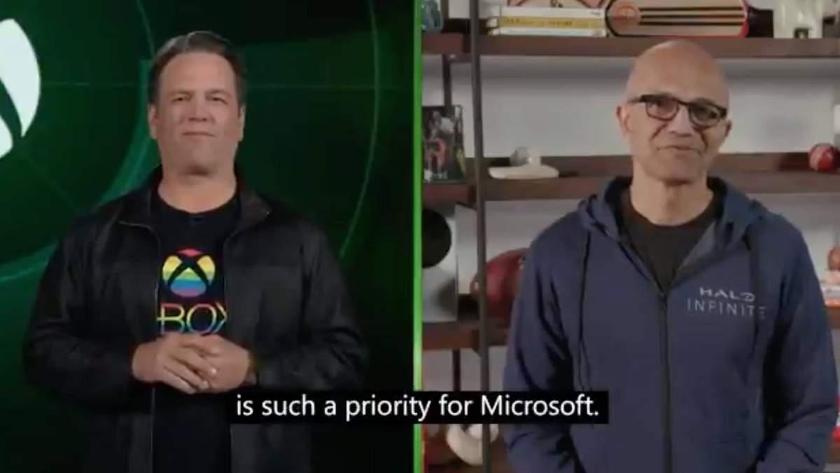 El director de Xbox, Phil Spencer, y el CEO de Microsoft, Satya Nadella