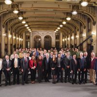 AMLO y gobernadores revisan avance de las sucursales del Banco del Bienestar