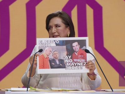 “Ay no Máynez, Jorge”: Xóchitl le recuerda al candidato de MC que perteneció a la vieja política