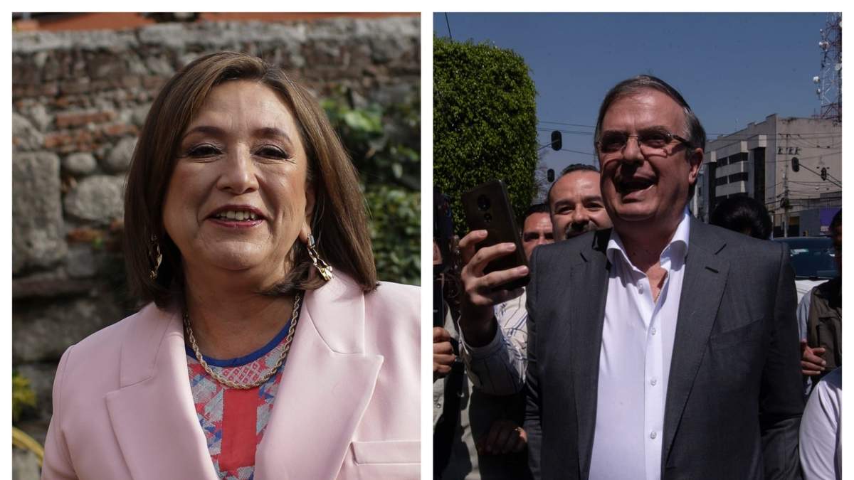 Xóchitl Gálvez y Marcelo Ebrard