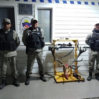 Demoraron a dos personas que realizaban caza furtiva con armas de guerra en la Ruta Nacional 237