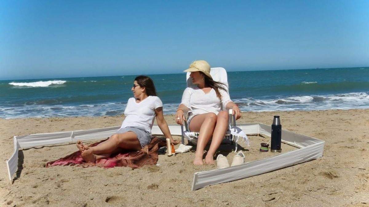 Para estar frente al mar, en burbujas. Fuente: (Instagram)