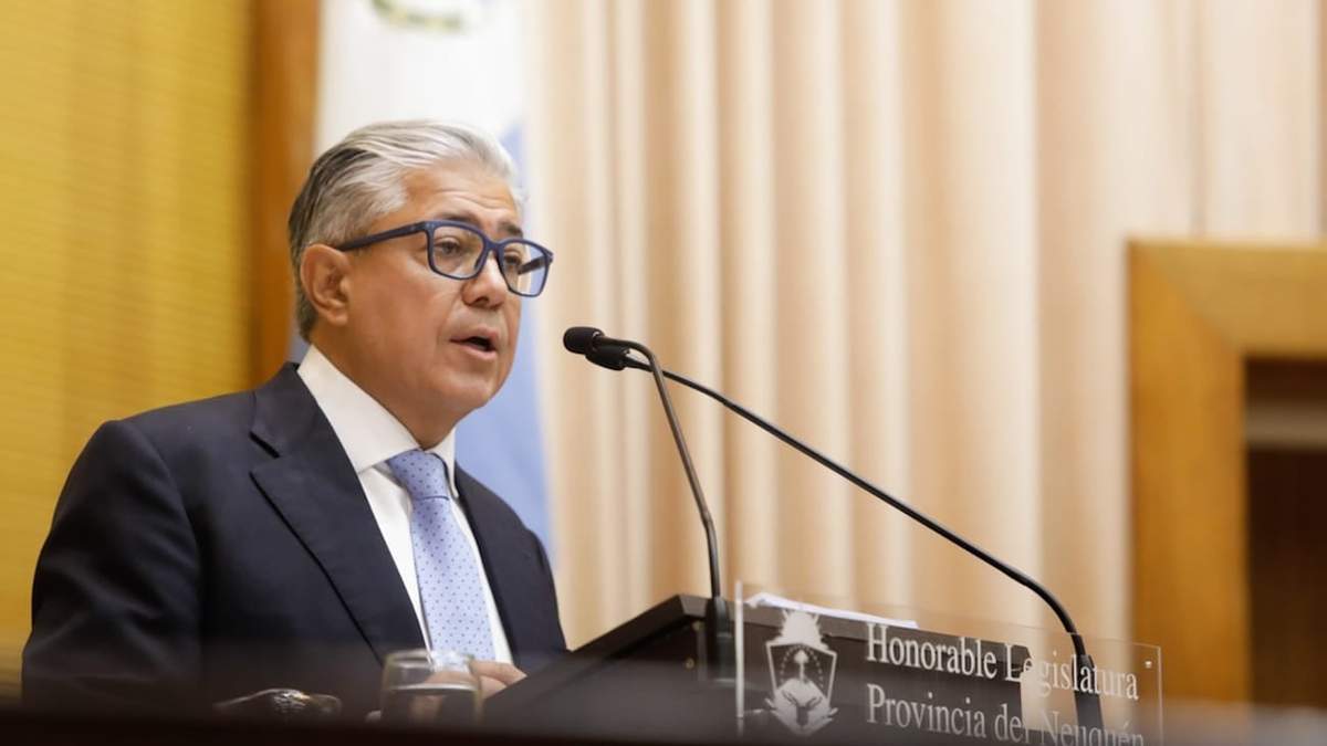 Rolando Figueroa en la apertura del 55to período de sesiones ordinarias de la Legislatura. Fuente: (Emiliano Ortiz)