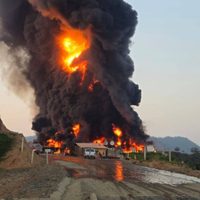 Reportan segundo incendio en el pozo exploratorio Krem-1 de Pemex en Las Choapas