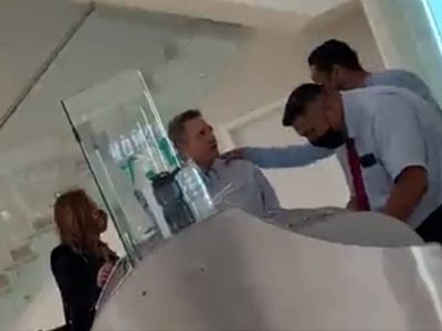 Denuncian "trato VIP" a Pío López Obrador tras cancelarse un vuelo en aeropuerto de Chiapas (Video)