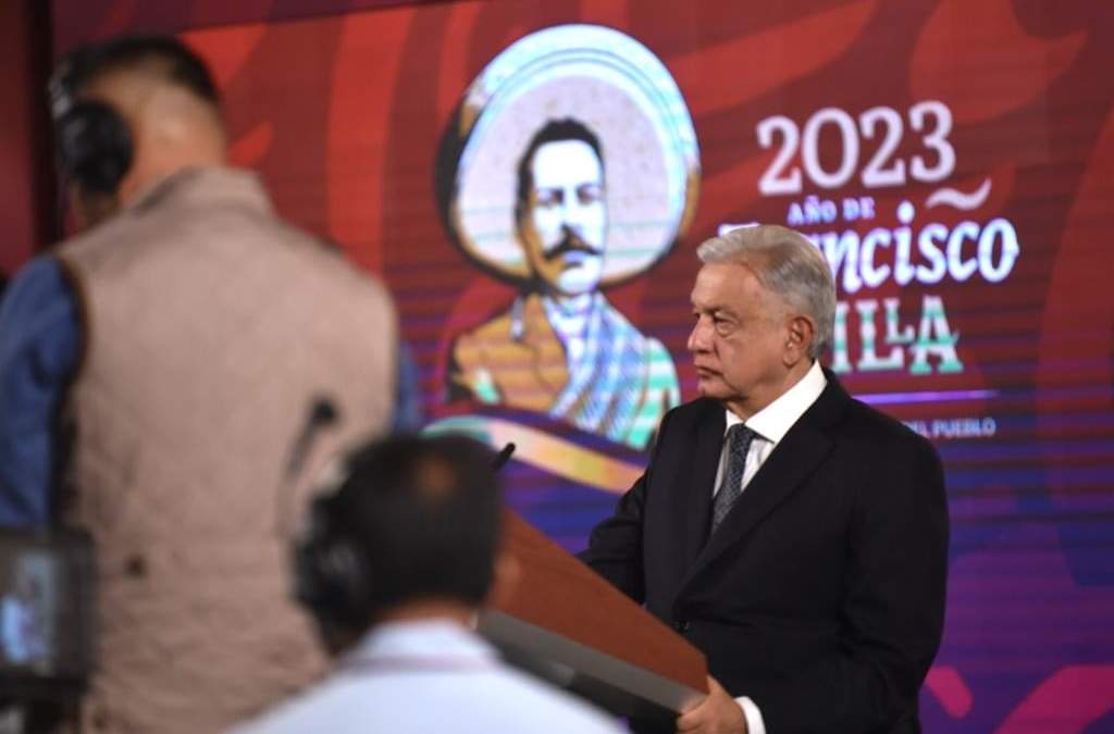 López Obrador en Palacio Nacional