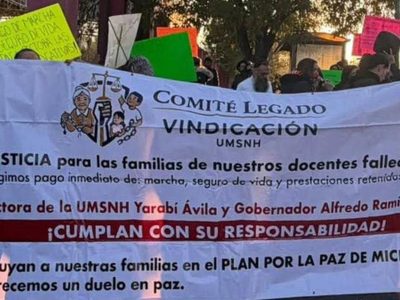 Deudos de pensionados de la UMSNH piden a Sheinbaum su intervención por falta de pagos desde 2018