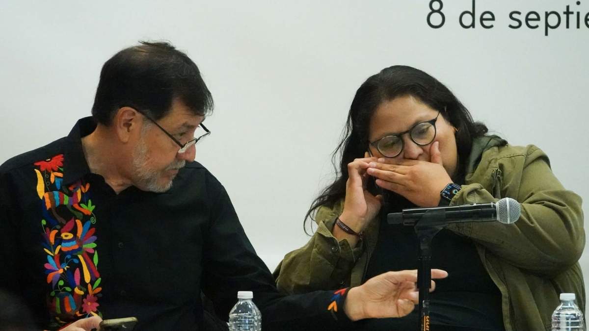 Fernández Noroña y Citlalli Hernández, en imagen de septiembre de 2024