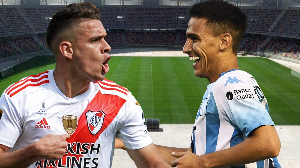 River vs. Racing. Fuente: (Minuto Neuquén)