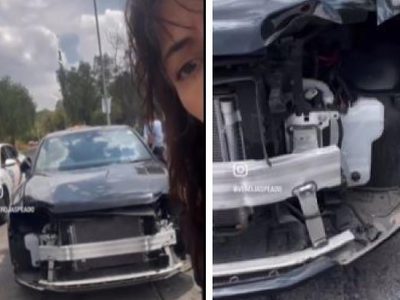 Desvalijan auto de la actriz Verónica Jaspeado en CU; detienen a dos sospechosos