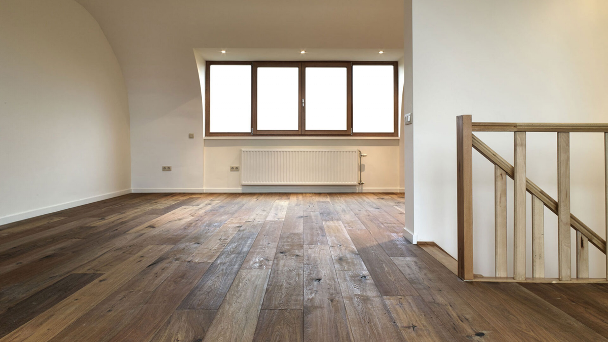 Piso de madera. Fuente: (Twitter)
