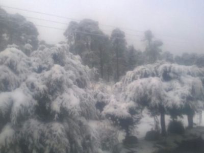 Caída de nieve o aguanieve traerá el Frente Frío #16 el domingo en estas cimas montañosas