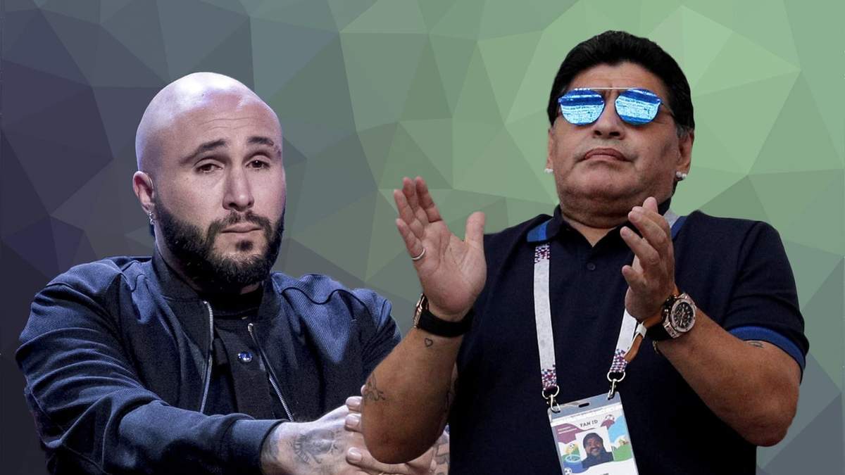 Kiko Rivera y Diego Maradona. Fuente: (Minuto Neuquén)