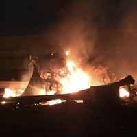 Así quedó el auto del general Soleimani tras el ataque de Estados Unidos