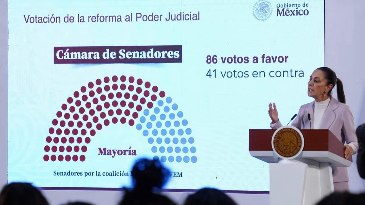 Sheinbaum habló sobre la votación de la reforma al Poder Judicial