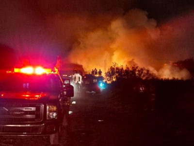 Combaten incendio en el vaso regulador El Cristo por tercer día consecutivo