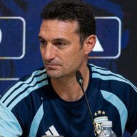 Scaloni se emocionó al hablar de Panichelli y abandonó la conferencia de prensa