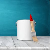 Con un poco de madera y potes de pintura vacíos, creá una fabulosa maceta para poner en el living de tu casa