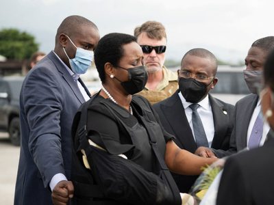 Regreso sorpresivo: Martine Moise, la primera dama de Haití, volvió a su país