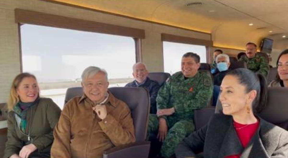 AMLO hizo el recorrido en Tren al aeropuerto Felipe Ángeles