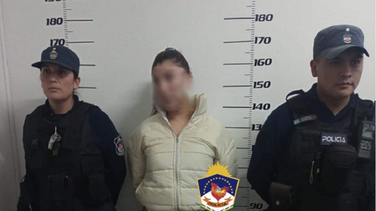 La mujer detenida era buscada en Neuquén por estafas. Fuente: (Policía de Neuquén)