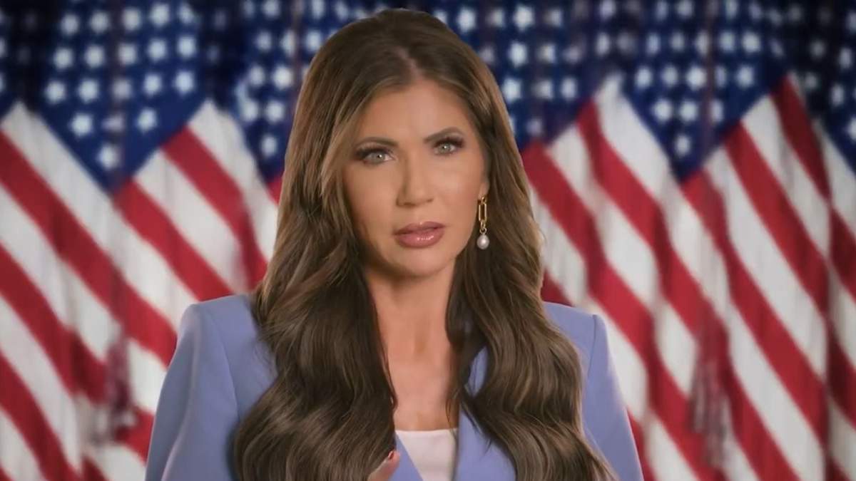 La secretaria de Seguridad Interior de Estados Unidos en el videomensaje