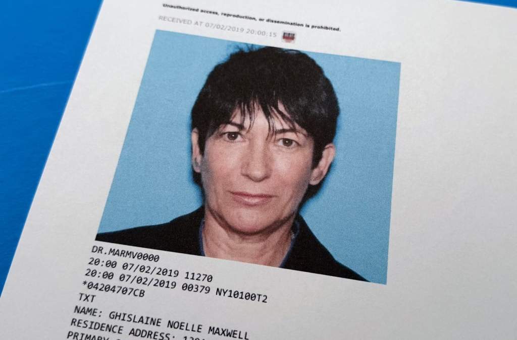 Un documento incluido en los archivos liberados por el Departamento de Justicia de Estados Unidos sobre el caso de Jeffrey Epstein, muestra una foto de Ghislaine Maxwell de 2019, el martes 10 de febrero de 2026