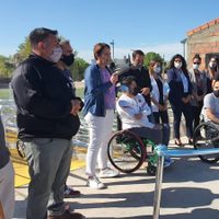 Inauguraron obras que facilitan el acceso al predio y centro vacunatorio Gigante del Este