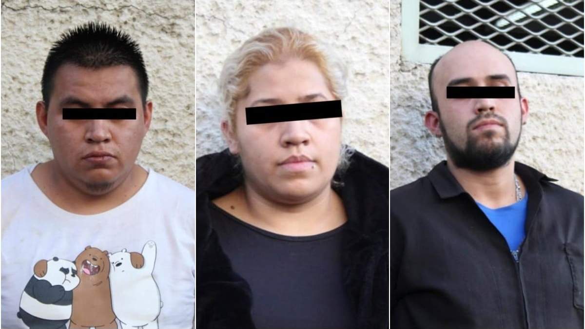 Las tres personas fueron detenidas en la colonia Guerrero