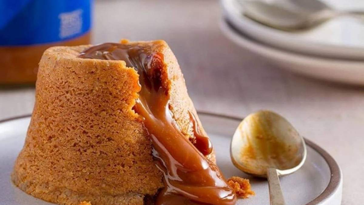 Volcán de dulce de leche. Fuente: (La Nación)