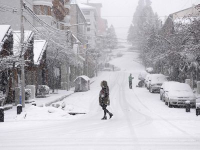 Posibilidad de nevada para este lunes en Bariloche