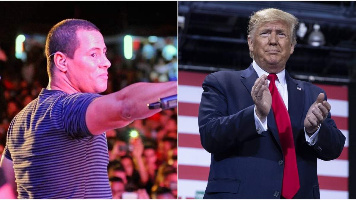 Israel Rojas y Donald Trump. Fuente: (Twitter)
