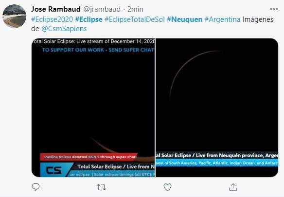 Eclipse en Neuquén
